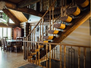 Chalet en bois Rond NRJ Spa Nordique